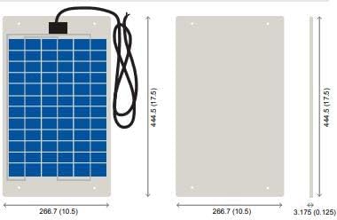 24 Volt 10 Watt Polycrystalline Solar Panel for Automotive Marine RV Off-Grid Commercial Industrial Residential Battery Charging - Reliable RV Solar Solution, Easy Installation