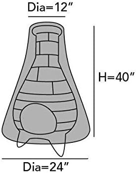 Chiminea Cover Elite 24"Dia X 40"H Color: Charcoal FCP739.CH2