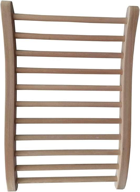 S-Shape Universal Sauna Backrest (Canadian Premium Hemlock Wood)
