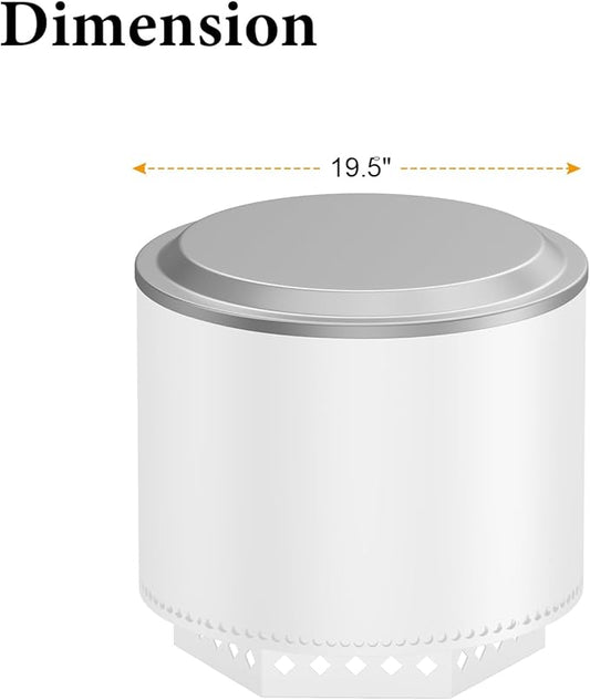 Fire Pit Lid with Cover for Solo Stove Bonfire 2.0 Fire Pit,Stainless Steel Firt Pit Lid with Fire Pit Cover for Solo Stove Bonfire 19.7" Fire Pit,Portable Outdoor Fireplace and Camping Accessories