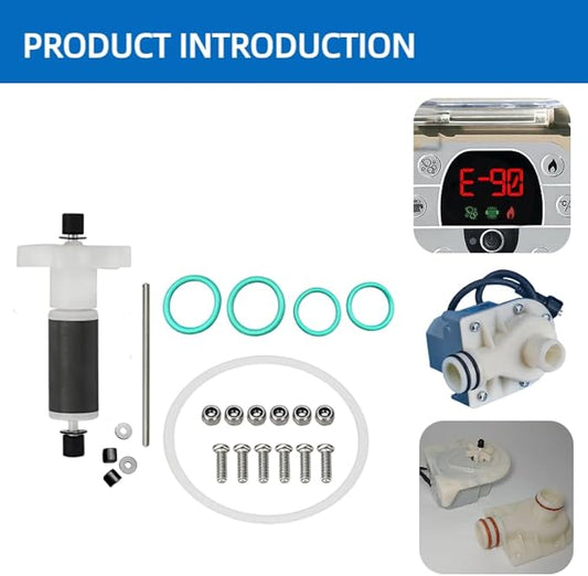 P4071 58113 Hot Tub Water Pump E02 Repair Kit for Coleman Lay-Z-Spa (w/Impeller & Shafts)