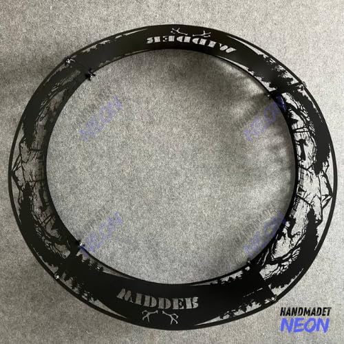 Horses Personalized Fire Pit Ring Racing Horse Custom Name Metal Campfire Ring 360 Degree Firepit Outdoor BBQs Backyard Camping Garden Western Decor Gifts for Father Dads Cowboy