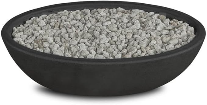 Home Square 2-Piece Set with Oval Propane Fire Bowl and Tank Cover in Shale