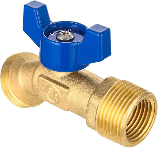 EFIELD 1/4-Turn Outdoor Spigot, Sillcock Hose Bibb Valve 3/4" Male NPT Inlet ×3/4" Male GHT Threaded Garden Hose Outlet/Connector,(SILLCOCK048)