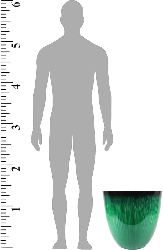 Gardener Select EPR18-205 Egg Planter Green Flower, 18"