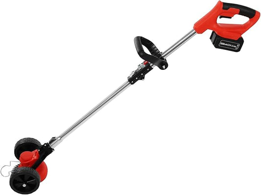 Cordless Weed Wacker Brush Cutter 3 in 1 Battery Powered Weed Eater, Stringless Electric Grass Trimmer with 2X 21V 1500mAh Batteries, Adjustable Length & Cutting Angle for Garden Yard Lawn