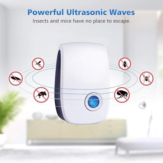 6 Pack Ultrasonic Pest Control Repeller, Mouse Traps Indoor for Home Mosquito Repellent Electronic Pest Repellent Plug in Cockroaches, Mice, Spiders, Ants, Bugs, Pest Defence for House, Kitchen