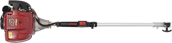 4 Cycle Weed Trimmer Gas Powered Grass Edger, 2 in 1 Straight Shaft Weed Eater String Trimmer, 36CC Air-Cooled Gasoline Brush Cutter Lawn Wacker with 2 Blade Heads for Grass & Weeds Cutting