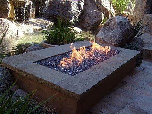 Hearth Products Controls (HPC) Rectangle Stainless Steel Fire Pit H-Burner (HBSB60-NG), 60x10-Inch, Natural Gas