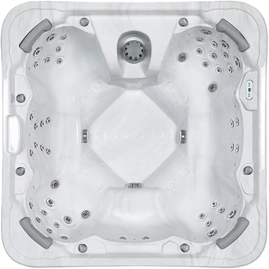 Bueno Spa Chicago 7 - Person 54 Jets Acrylic Standard Hot Tub with New Arctic Max Insulation, Ozonator, LED Lights, and Cover