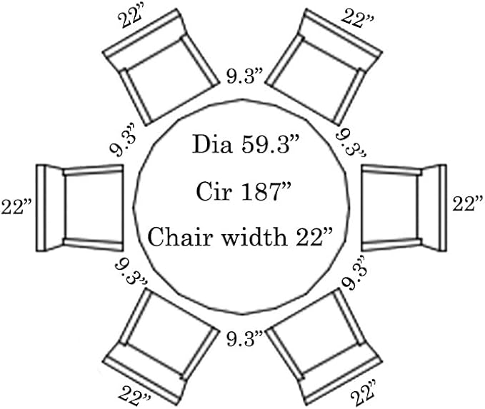 7 Piece Indoneisan Grade A Teak Outdoor Folding Dining Set. Patio Dining Set with One 59" Round Folding Round Table and 6 Folding Side Chairs