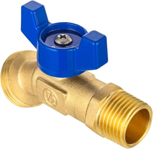 EFIELD 1/4-Turn Outdoor Spigot, Sillcock Hose Bibb Valve 1/2" Male NPT Inlet ×3/4" Male GHT Threaded Garden Hose Outlet/Connector,(SILLCOCK045)