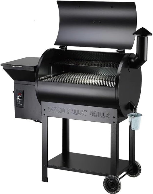 Z GRILLS Pellet Smoker Grill with PID Control, Rain Cover, 700 sq. in Cooking Area for Outdoor BBQ, ZPG-7002B
