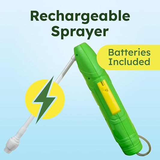 BugMD Pest Blaster Kit - Rechargeable Power Sprayer (Batteries Included), 4-Pack Pest Control Essential Oil Concentrates for Indoor & Outdoor Use - Plant-Powered Ant, Roach, Spider & Insect Killer