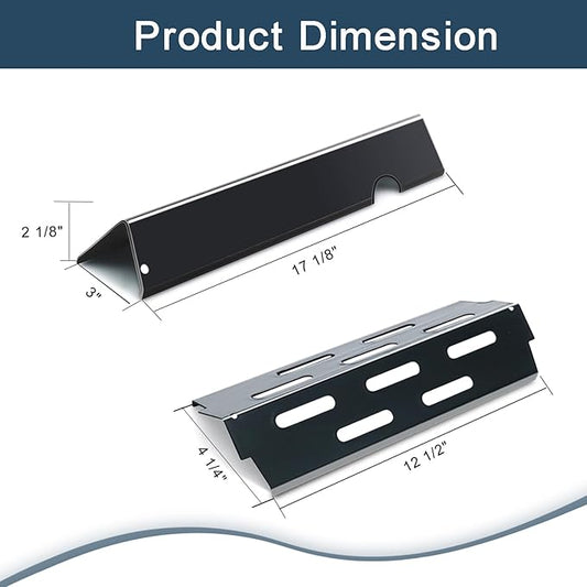 Grieptra Flavorizer Bars and Heat Deflectors for Weber Genesis II 300/LX 300, GS4 Genesis ii E-310 ii E-315 ii E/S335 ii se-335 Grill (Porcelain Steel, 66032 * 5+ES/410 * 3+66790 * 3+66802 * 2)