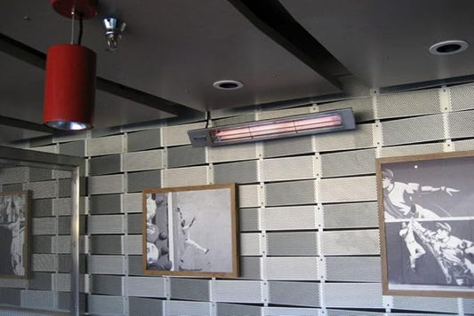 Infratech Slim Line - Single Element 2400 Watt Patio Heater-208 Voltage-Black Finish