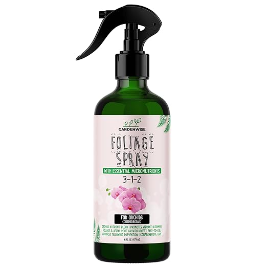 Premium Orchid Plant Food Mist โ Orchid Fertilizer Spray โ Orchid Food Fertilizer for Blooming โ Orchid Plant Care Formula 3-1-2 โ Ready-to-Use (16 OZ)