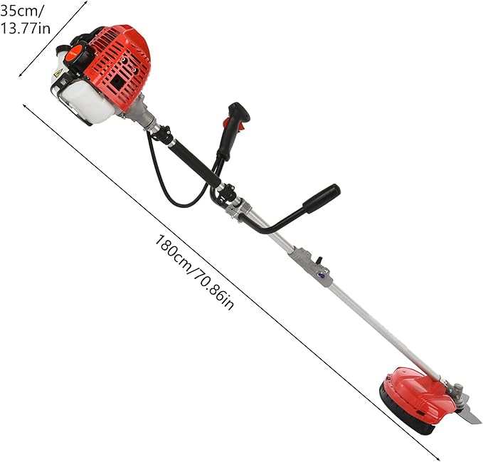 Weed Eater Gas Powered, 52cc 2-Stroke Gas String Trimmer, 2 in 1 Gas Weed Trimmer Multi-Functional Trimming Tool for Lawn Garden Care Trimming