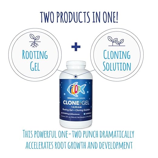 FOOP Clone Gel - Two Products in One: Rooting Gel + Cloning Solution - Get Big Fat White Fuzzy Roots Faster and Make Cloning Simple | Works Great in All Cloning Media (32oz)