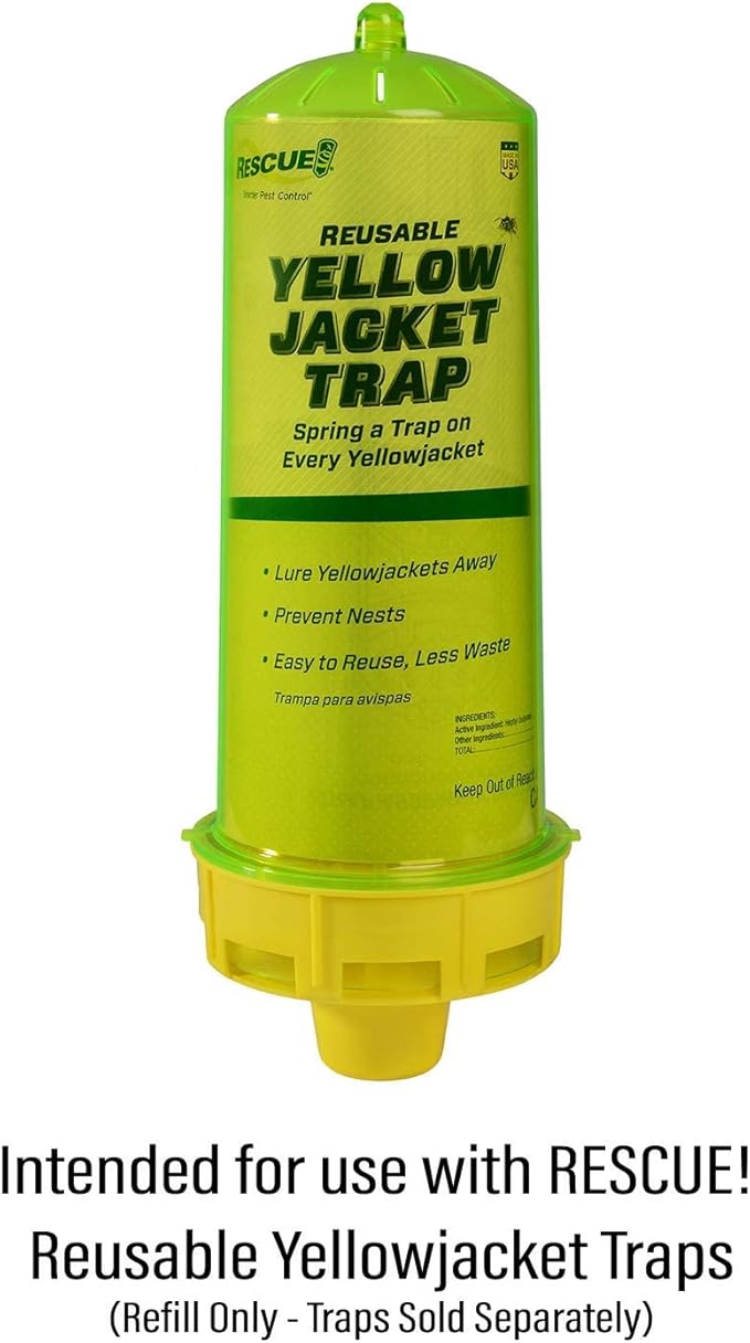RESCUE! Yellowjacket Attractant Cartridge (10 Week Supply) – for RESCUE! Reusable Yellowjacket Traps - (16 Pack)