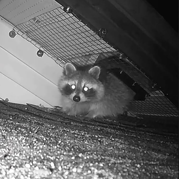 Raccoon One Way Eviction Door - Raccoon Trap Contactless Excluder for Outdoor Spaces Like Attics, Chimneys & Under Decks. Fast Results, Easy DIY Installation Small