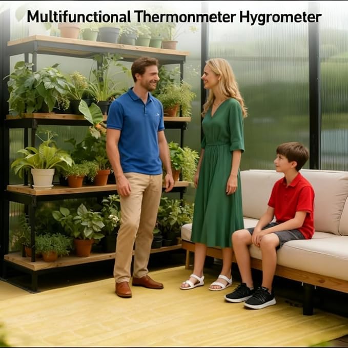 6x6 FT Greenhouse, Outdoor Walk-in, Aluminum Frame & Polycarbonate Panels, Sliding Lockable Door, Screened Vent Window, Ground Nails, Quick Setup for Garden Backyard, Black