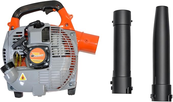 RIDALIYA 28CC Gas Leaf Blower, 1.1HP 2-Stroke Handheld Blower, 460 CFM 160 MPH High-Performance Air Volume, Lightweight Design for Lawn, Yard, and Driveway Cleanup
