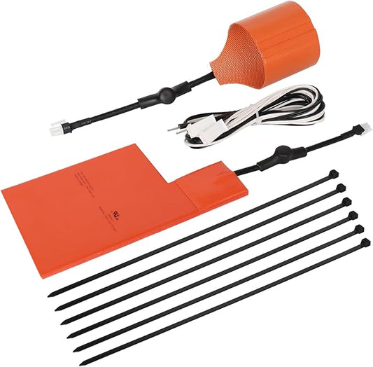 Cold Weather Kit for Generac- Battery Warmer Pad 7101 & Oil Heater Pad 7102,Battery and Oil Filter Heater Kit for Generac 9KW-22KW Air Cooled Standby Generators
