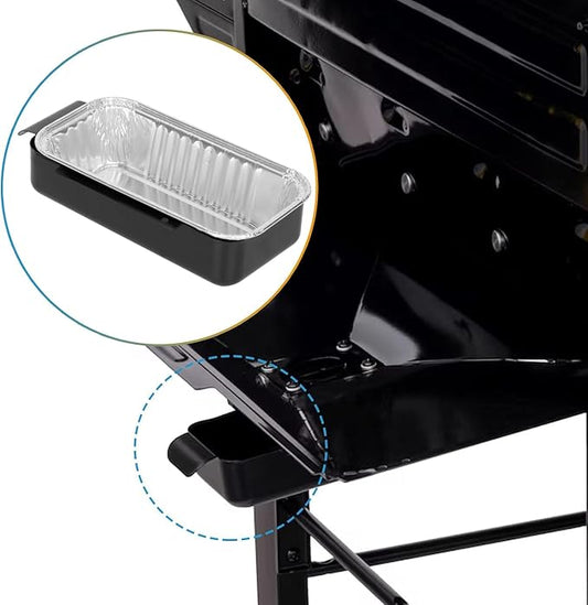 Grease Pan for Charbroil 9328812P06 G416-0015-W1 G325-5703-W1 Grease Catcher with 15-Pack Aluminum Disposable Drip Pan for Charbroil Performance 463331221 463365021 and More