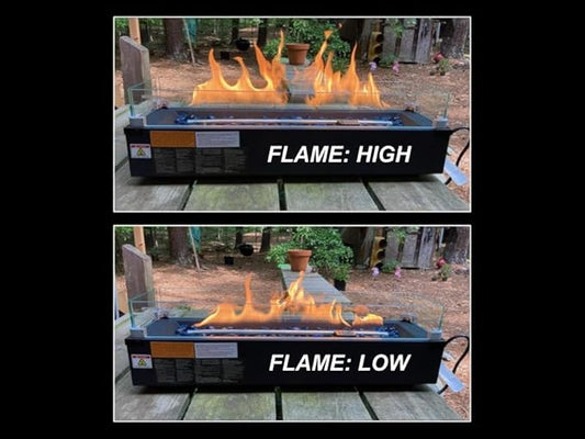 Ciays 28 Inch Table Top Propane Fire Pit, 50,000 BTU Tabletop Firepit with Glass Wind Guard & Glass Beads, Nylon Cover, Portable Outdoor Portable Fireplace for Patio and Camping