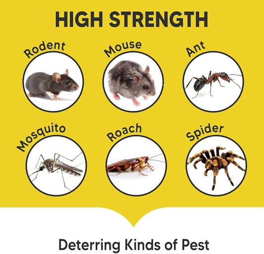 Pest Control, Mouse Repellent Indoor, Rodent Repellent Outdoor, Spider Repellent Indoor, Rat Repellent, Mice Repellent Indoor, Repel Ants, Roaches, Spiders, Moths & Other Pests-8P