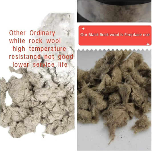 Rock Wool+Lave Rock+Vermiculite for Gas logs (for 18-24 Inch Fireplace)