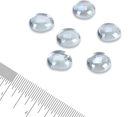 GasSaf Clear Fire Glass Beads for Outdoor Fire Pit, Fireplace, Replaces Existing Gas Logs & Lava Rocks, 3/4 Inch Glass(10 Pound)(Crystal Clear Luster)