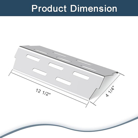 Grieptra Heat Deflectors for Weber Genesis II E-410, S-410, LX E-440, S-440 (304 Stainless Steel, ES/410 * 4)