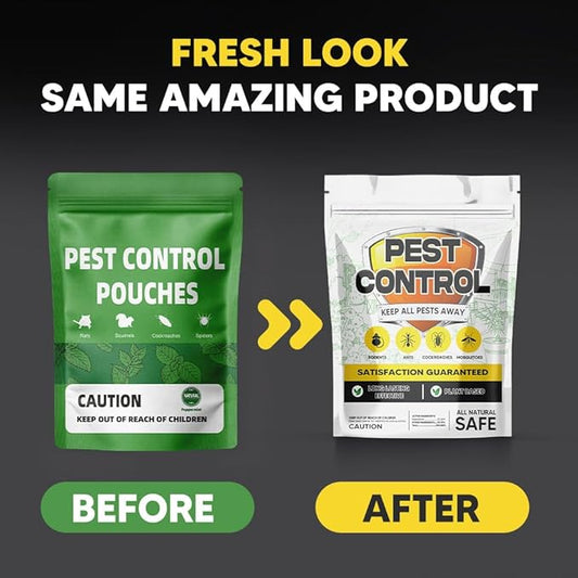 Pest Control, Mice Repellent Indoor, Mouse Repellant Pouches, Rodent Repellent, Peppermint to Repel Ant, Roach & Spider, Rat Deterrent for House, Keep Mice Away, Safe and Easy to Use-8P