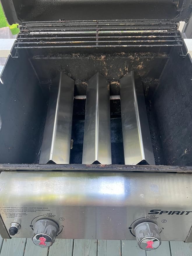 WEBROIL 7637 Grill Grates & 7635 Flavorizer Bars for Weber GS4 Spirit I/II 200 Series,for Spirit S210 E210 S215 E220 E215 S220 Grill with Front-Mounted Control, Replacement Parts for Weber 67045 67022