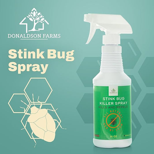 Stink Bug Killer Spray - Unscented & Nature-Derived Formula for Garden, Indoor & Outdoor Home Protection, Long-Lasting Defense Against Stink Bugs & Other Stinky Bug Invaders - 16 oz