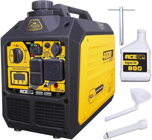 Aceup Energy 4000 Watt Inverter Generator Portable 149cc, Gas Powered Generator Quiet for Home, RV-Ready, EPA Compliant