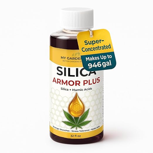 Silica for Plants with Humic Acids โ Hydroponic Nutrients & Bloom Fertilizer โ Stronger Branches, Stress Tolerance & Big Bloom Growth โ Hydroponic Plant Food for Indoor & Outdoor Growers (32 oz)