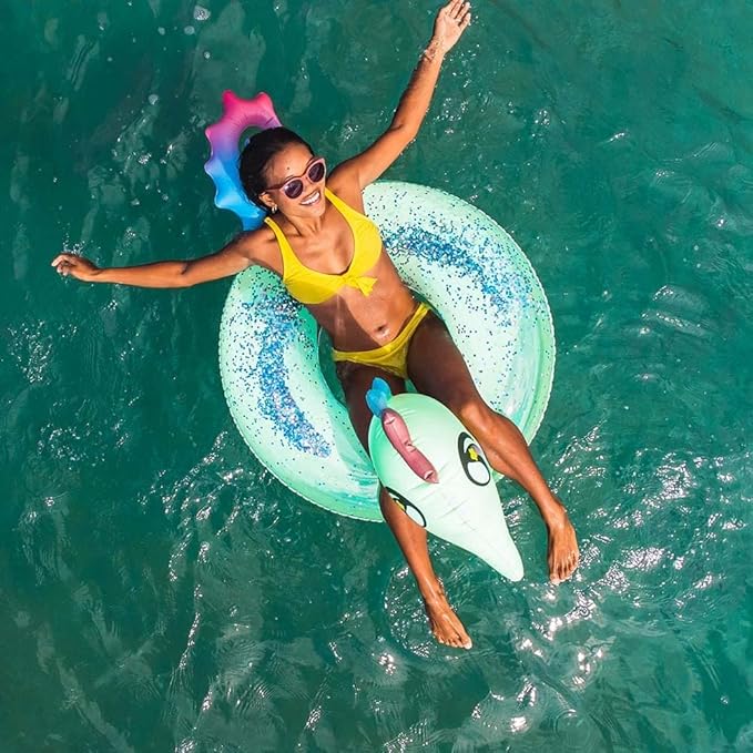 Poolcandy Inflatable 40" inch Animal Pool Tubes & Swim Rings