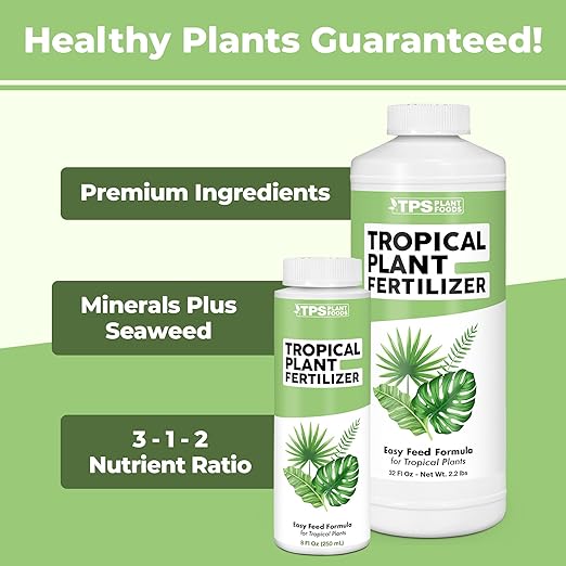 Tropical Plant Food - Liquid Fertilizer for All Tropical Indoor and Outdoor Plants, 32 oz