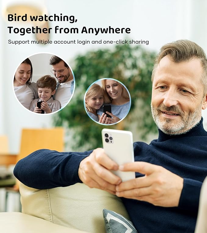 Smart Bird Feeder with Camera - 2.5K HD Night Vision Bird Feeder with Camera Solar Powered, Free AI Identify Auto Video 170° Live View Birds Feeders for Birds Lovers Outdoors(Green)