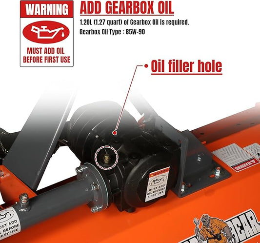 72'' PTO Flail Mower 3 Point 45-85hp, NAM72