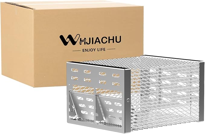 Rat Trap, Humane Mouse Trap with Double-Opening One-Way Door Design, Automatic Continuous Cycle Mouse Trap, Suitable for Indoor and Outdoor Use, for Capturing or Releasing Rodents