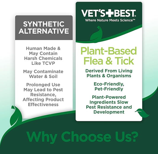 Vet’s Best Flea and Tick Yard and Kennel Spray – Natural Yard Treatment for Fleas, Ticks and Mosquitoes – Plant and Pet Safe Outdoor Spray with Certified Natural Oils – Made in USA – 96 oz Refill