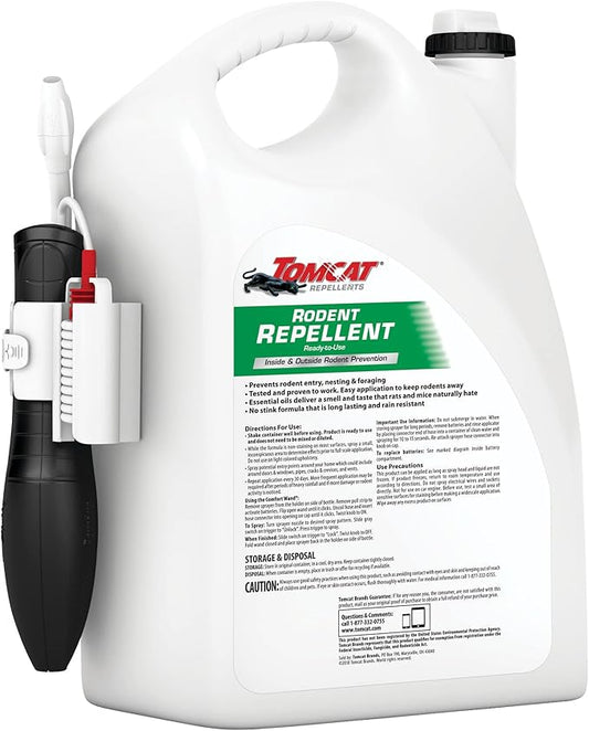 Tomcat Rodent Repellent for Indoor and Outdoor Mouse and Rat Prevention, Ready-to-Use, 1 gal. (2-Pack)
