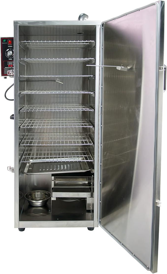 HAKKA Commercial Electric Smoker, Vertical Smoke Oven 8 Racks for BBQ Grill Outdoor Indoor Home Cooking Pastrami, Sausage, Bacon, Smoked Chicken, Smoked Pork (DSH-S50B)