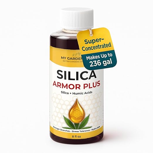 Silica for Plants with Humic Acids โ Hydroponic Nutrients & Bloom Fertilizer โ Stronger Branches, Stress Tolerance & Big Bloom Growth โ Hydroponic Plant Food for Indoor & Outdoor Growers (8 oz)