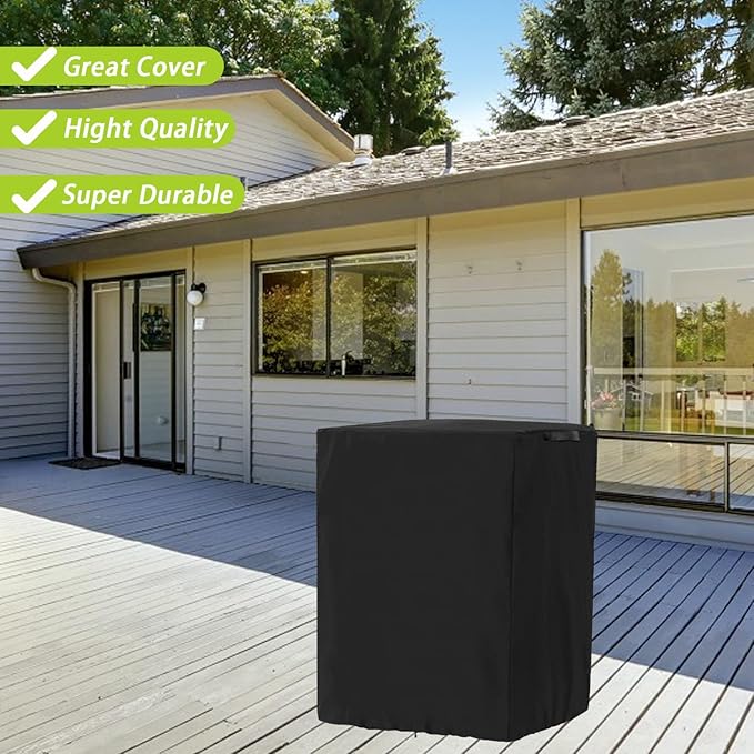 Fire Pit Cover Square for PAPABABE 45" Fire Pit Pagoda,Heavy Duty 420D Outdoor Fireplace Wood Fire Pit Cover