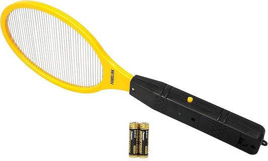 Bug Zapper - Electric Fly Swatter - Mosquito Zapper Killer - Fly Zapper - Electric Fly Swatter Racket for Camping, Travel, Outdoor and Indoor Pest Control (2AA Batteries Included)